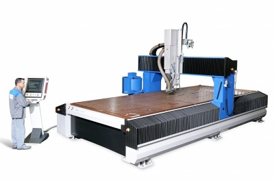 Fresadora vertical CNC HSM con pórtico móvil, mesa fija y columna móvil para mecanizado industrial