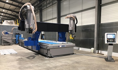 Máquina de corte y fresado CNC, mecanizado independiente de doble cabezal